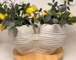 Large Handmade Double Ceramic Vase – One of a Kind White Stoneware Sculptural Vase (11 of 15) -- Fabode Ceramics
