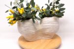 Large Handmade Double Ceramic Vase – One of a Kind White Stoneware Sculptural Vase (15 of 15) -- Fabode Ceramics