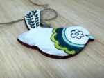 Handmade Terracotta Bird Ornament | Sgraffito Ceramic Wall Hanging (9 of 9) -- Fabode Ceramics