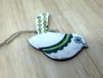 Handmade Terracotta Bird Ornament | Sgraffito Ceramic Wall Hanging (9 of 10) -- Fabode Ceramics