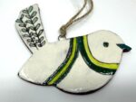 Handmade Terracotta Bird Ornament | Sgraffito Ceramic Wall Hanging (8 of 8) -- Fabode Ceramics