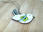 Handmade Terracotta Bird Ornament | Sgraffito Ceramic Wall Hanging (7 of 10) -- Fabode Ceramics