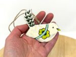 Handmade Terracotta Bird Ornament | Sgraffito Ceramic Wall Hanging (10 of 10) -- Fabode Ceramics