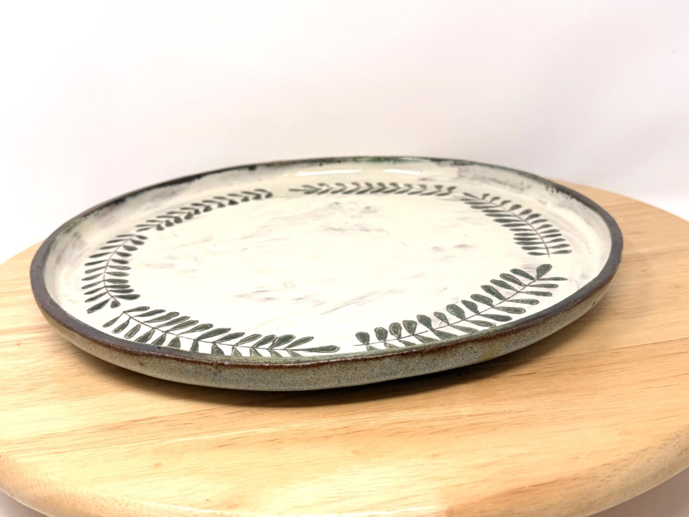 Handmade Large Ceramic Dinner Plate – Scandinavian Folk Inspired Stoneware (14 of 18) -- Fabode Ceramics