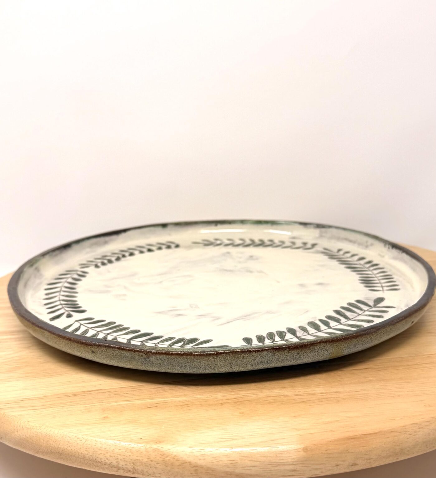 Handmade Large Ceramic Dinner Plate – Scandinavian Folk Inspired Stoneware (15 of 18) -- Fabode Ceramics