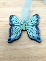 Handmade Ceramic Butterfly Ornament – Folk Art Hanging Decoration (7 of 12) -- Fabode Ceramics