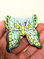 Handmade Ceramic Butterfly Ornament – Folk Art Hanging Decoration (4 of 10) -- Fabode Ceramics