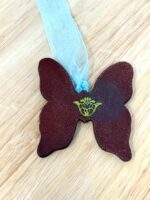 Handmade Ceramic Butterfly Ornament – Yellow & Green Folk Art Wall Hanging – Rustic Terracotta Home Decor (8 of 8) -- Fabode Ceramics