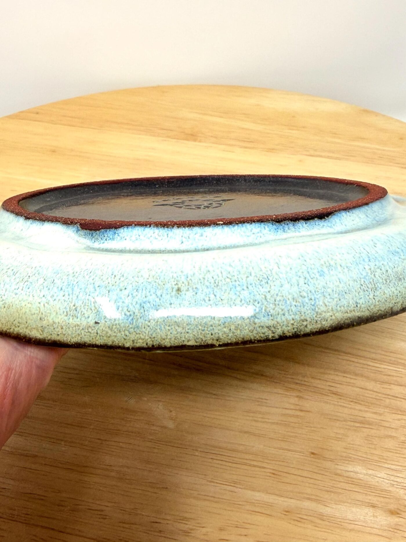 Handmade Small Ceramic Plate – Scandinavian Inspired Folk Flower – Rustic Terracotta Side Plate (6 of 14) -- Fabode Ceramics
