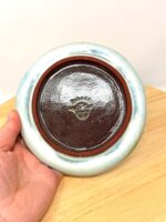 Handmade Small Ceramic Plate – Scandinavian Inspired Folk Flower – Rustic Terracotta Side Plate (5 of 14) -- Fabode Ceramics