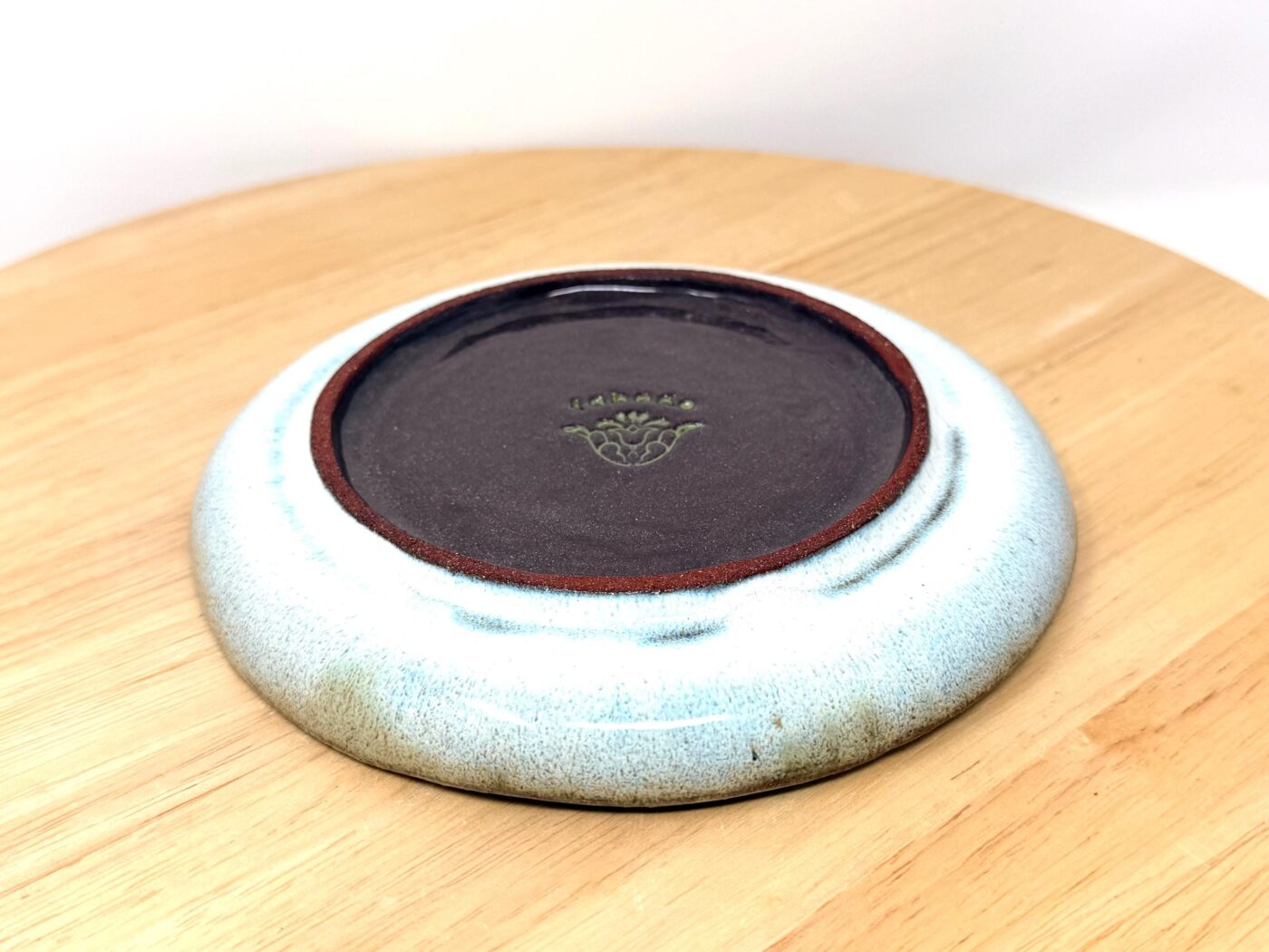 Handmade Small Ceramic Plate – Folk Flower Design – Rustic Terracotta Side Plate (11 of 13) -- Fabode Ceramics
