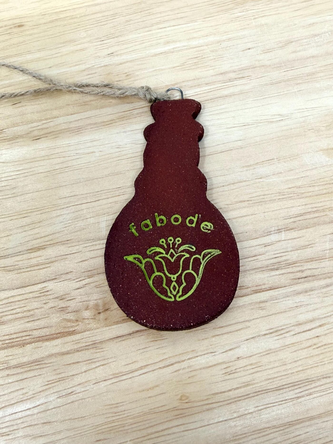 Handmade Ceramic Snowman Christmas Ornament – Rustic Hanging Decoration (6 of 7) -- Fabode Ceramics