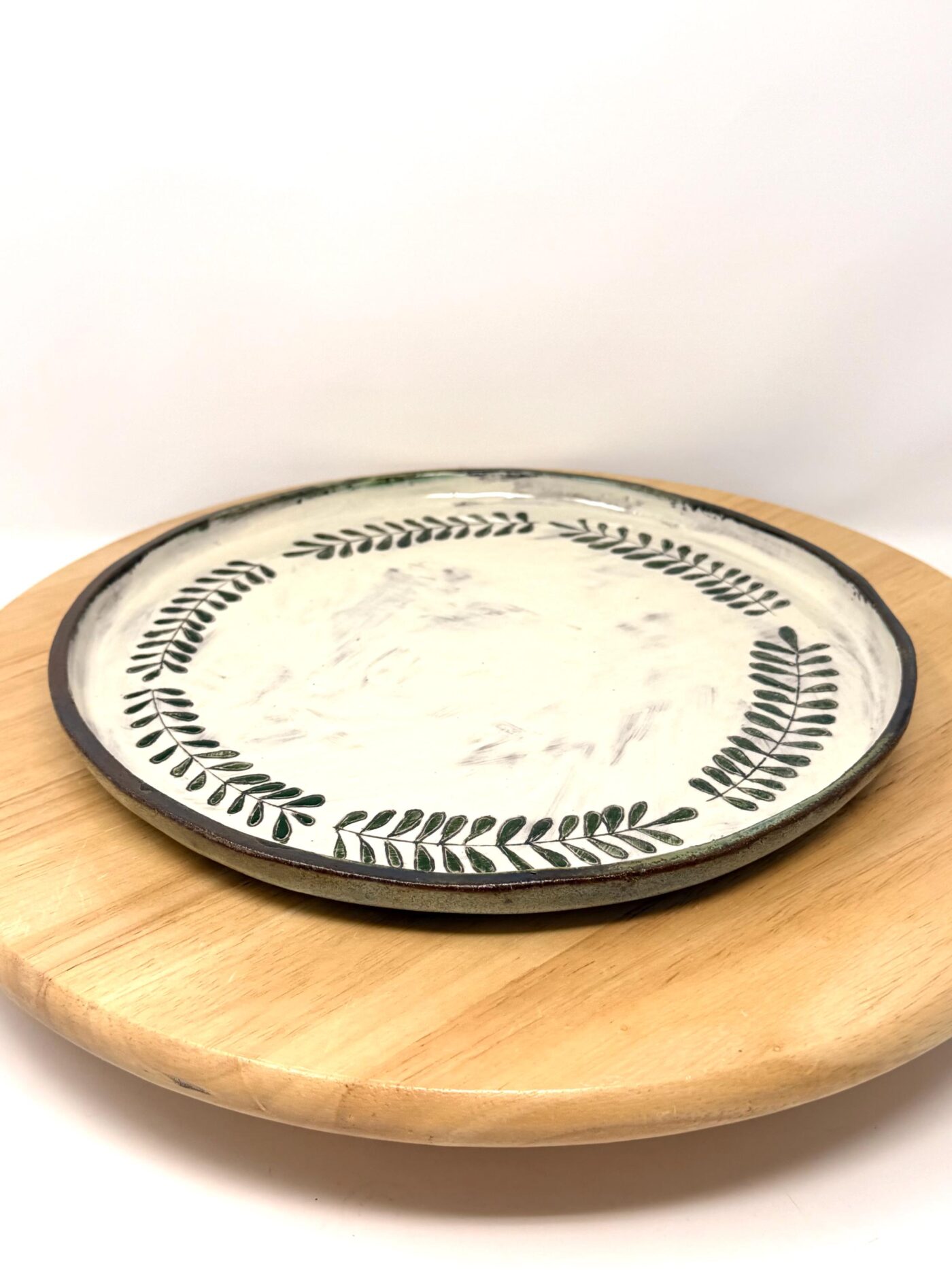 Handmade Large Ceramic Dinner Plate – Scandinavian Folk Inspired Stoneware (18 of 18) -- Fabode Ceramics