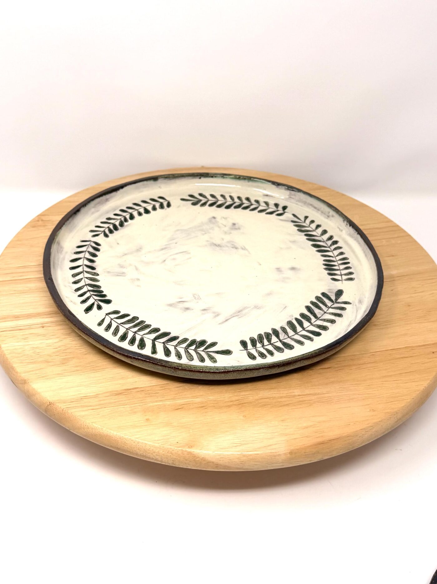 Handmade Large Ceramic Dinner Plate – Scandinavian Folk Inspired Stoneware (17 of 18) -- Fabode Ceramics