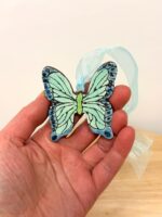 Handmade Ceramic Butterfly Ornament – Folk Art Hanging Decoration (2 of 12) -- Fabode Ceramics