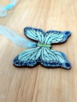 Handmade Ceramic Butterfly Ornament – Folk Art Hanging Decoration (9 of 12) -- Fabode Ceramics