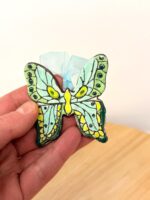 Handmade Ceramic Butterfly Ornament – Folk Art Hanging Decoration (2 of 10) -- Fabode Ceramics
