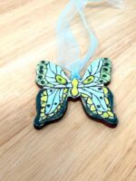 Handmade Ceramic Butterfly Ornament – Folk Art Hanging Decoration (6 of 10) -- Fabode Ceramics