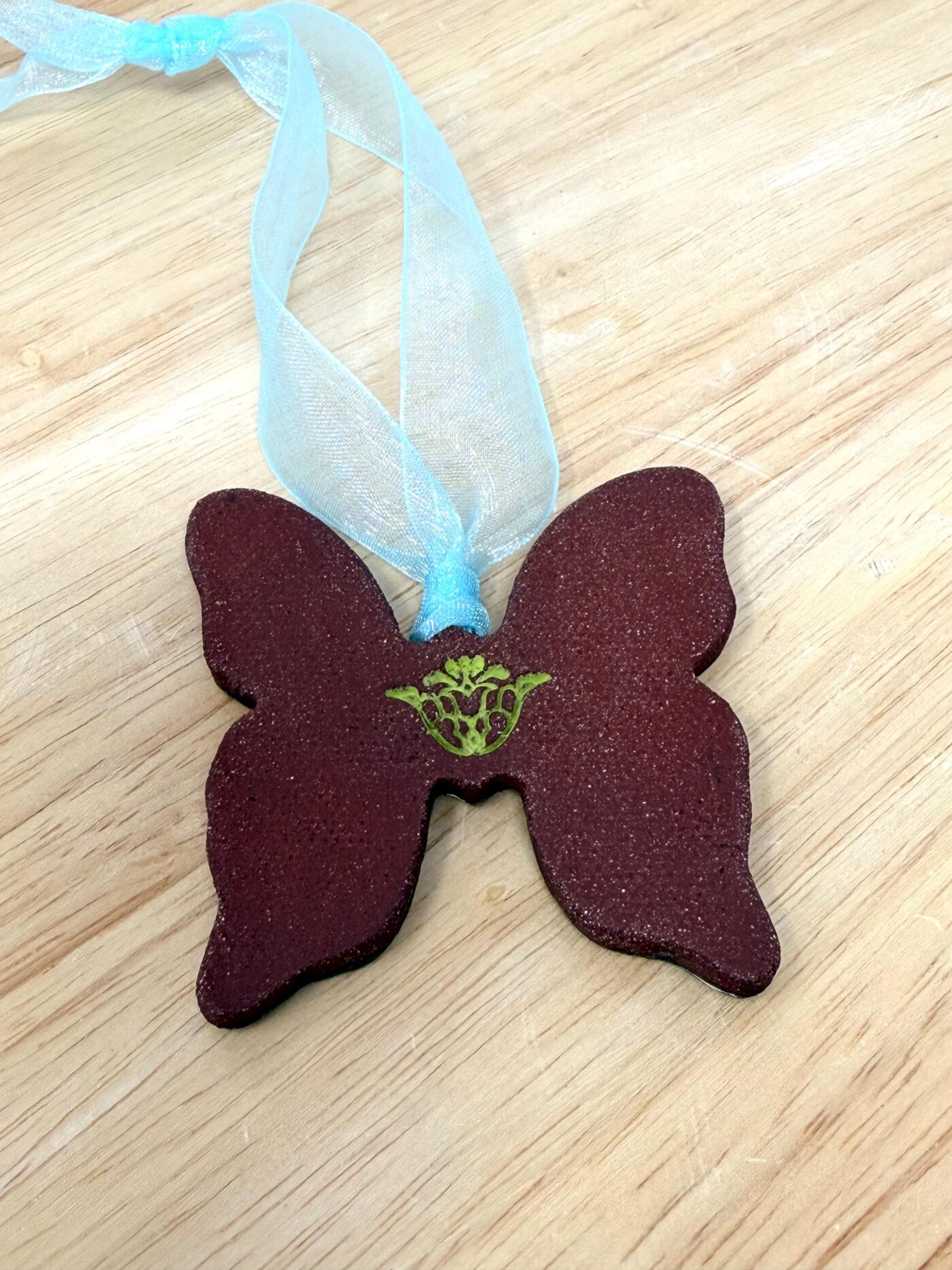Handmade Ceramic Butterfly Ornament – Folk Art Hanging Decoration (9 of 10) -- Fabode Ceramics