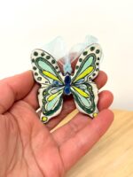 Handmade Ceramic Butterfly Ornament – Scandinavian Folk Art Wall Hanging, Terracotta Decor (1 of 13) -- Fabode Ceramics