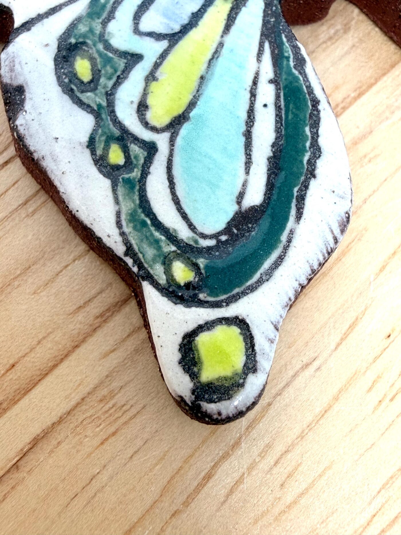 Handmade Ceramic Butterfly Ornament – Scandinavian Folk Art Wall Hanging, Terracotta Decor (12 of 13) -- Fabode Ceramics