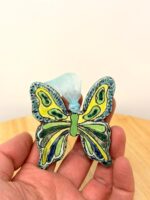 Handmade Ceramic Butterfly Ornament – Folk Art Wall Hanging, Terracotta Clay Decor (4 of 17) -- Fabode Ceramics