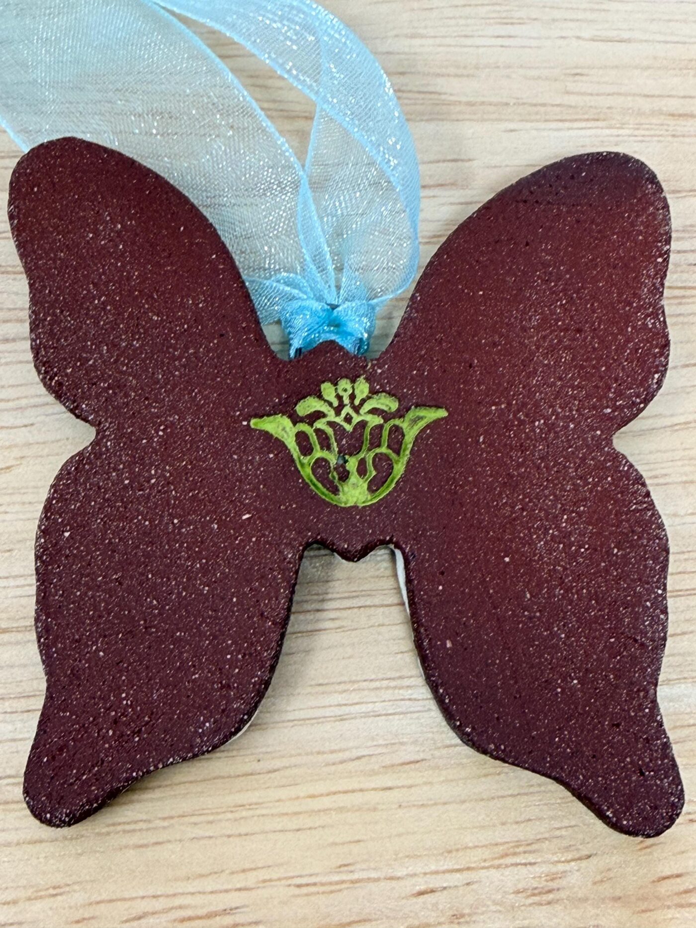 Handmade Ceramic Butterfly Ornament – Folk Art Wall Hanging, Terracotta Clay Decor (17 of 17) -- Fabode Ceramics