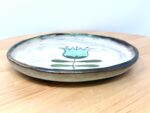 Handmade Small Ceramic Plate – Scandinavian Inspired Folk Flower – Rustic Terracotta Side Plate (12 of 14) -- Fabode Ceramics