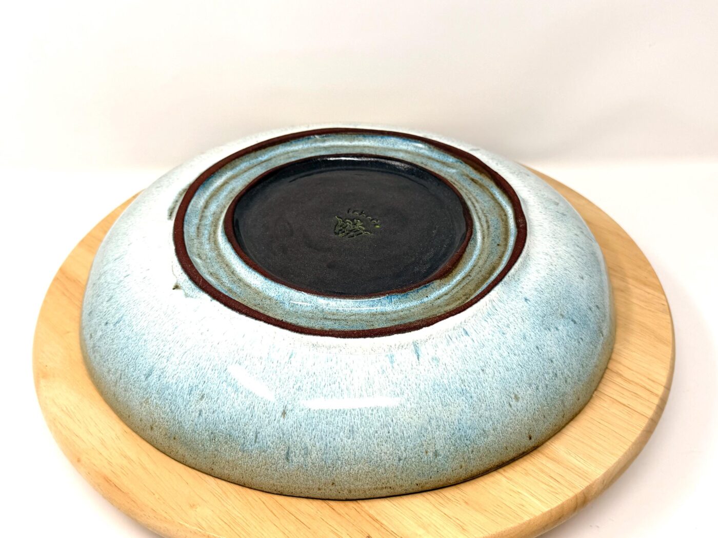 Large Ceramic Serving Bowl – Folk art inspired Bird, Rustic Terracotta Pasta Dish (9 of 12) -- Fabode Ceramics