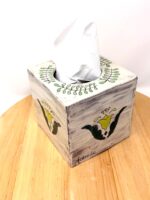 Handmade Ceramic Tissue Box Cover – Folk Art Inspired Tissue Holder – Rustic Terracotta Home Decor (8 of 13) -- Fabode Ceramics