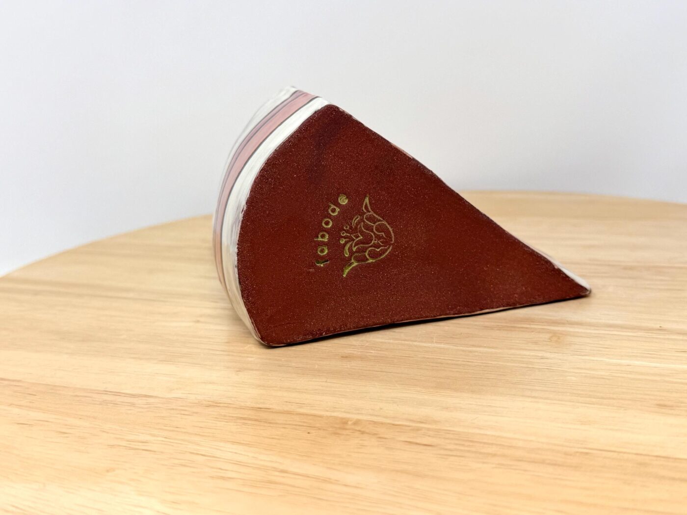 Handmade Ceramic Cake Slice Trinket Box – Butterfly Lid – Rustic Terracotta Jewellery Box (16 of 16) -- Fabode Ceramics