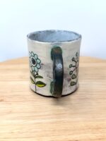 Handmade Ceramic Mug – Rustic Terracotta Stoneware, Sgraffito Folk Flower Design (11 of 18) -- Fabode Ceramics
