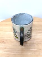 Handmade Ceramic Mug – Rustic Terracotta Stoneware, Sgraffito Folk Flower Design (13 of 18) -- Fabode Ceramics