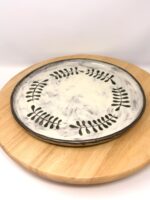 Handmade Large Ceramic Dinner Plate – Scandinavian Folk Inspired Stoneware (9 of 19) -- Fabode Ceramics