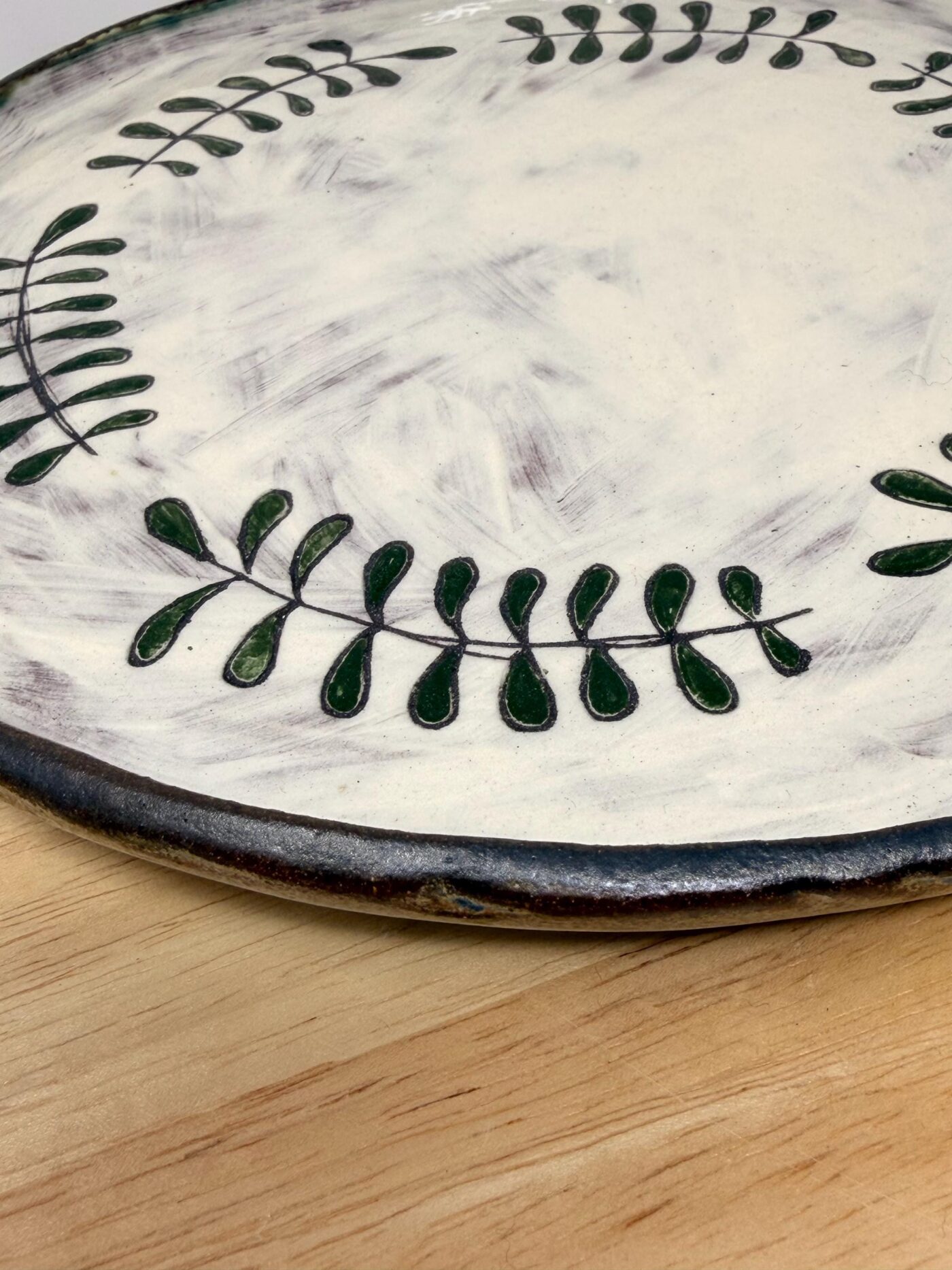 Handmade Large Ceramic Dinner Plate – Scandinavian Folk Inspired Stoneware (11 of 19) -- Fabode Ceramics