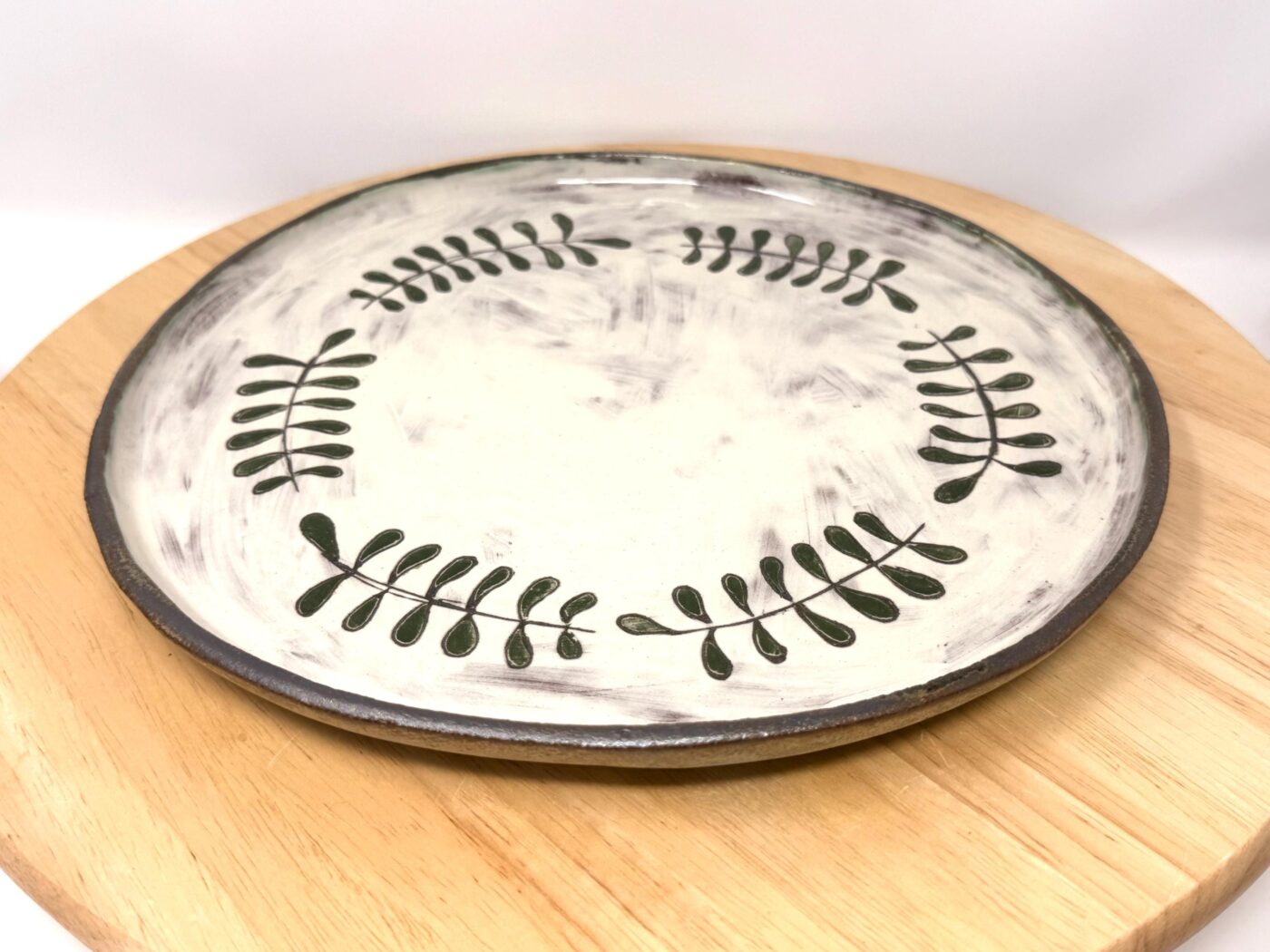 Handmade Large Ceramic Dinner Plate – Scandinavian Folk Inspired Stoneware (19 of 19) -- Fabode Ceramics