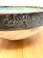 Handbuilt Strawberry Serving Bowl | Folk Art Ceramic Fruit Bowl | Rustic Stoneware Centrepiece | Handmade Pottery Gift (4 of 16) -- Fabode Ceramics
