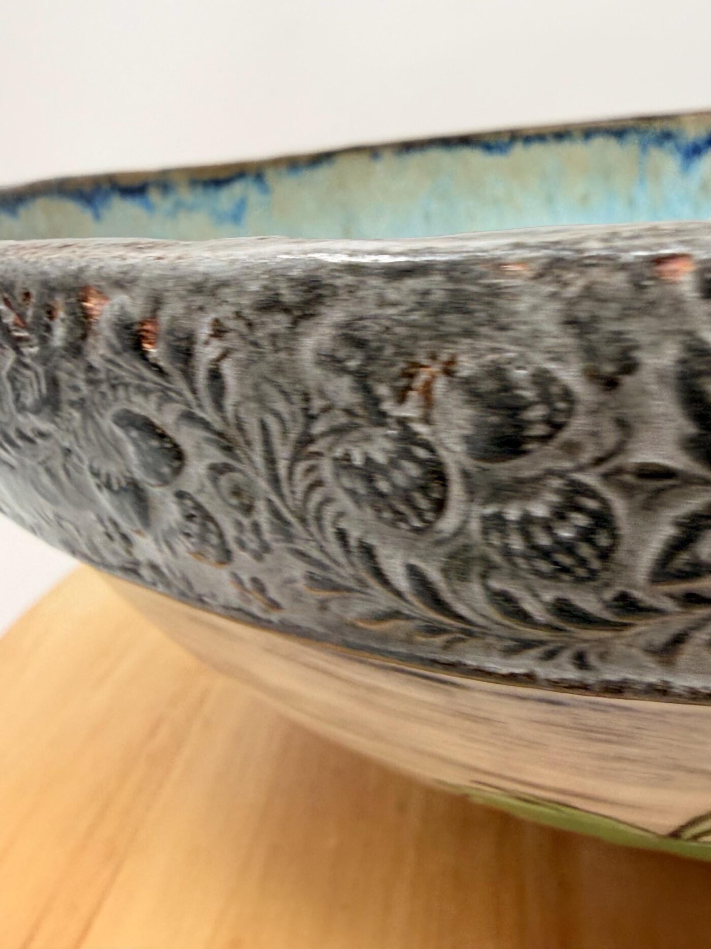 Handbuilt Strawberry Serving Bowl | Folk Art Ceramic Fruit Bowl | Rustic Stoneware Centrepiece | Handmade Pottery Gift (8 of 16) -- Fabode Ceramics