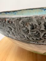 Handbuilt Strawberry Serving Bowl | Folk Art Ceramic Fruit Bowl | Rustic Stoneware Centrepiece | Handmade Pottery Gift (8 of 16) -- Fabode Ceramics