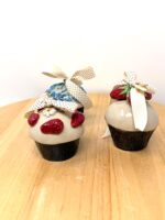 Handmade Ceramic Strawberry Decoration | Hanging Pottery Ornament | Cottagecore Gift | Folk Art Ceramic (5 of 15) -- Fabode Ceramics