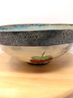 Handbuilt Strawberry Serving Bowl | Folk Art Ceramic Fruit Bowl | Rustic Stoneware Centrepiece | Handmade Pottery Gift (16 of 16) -- Fabode Ceramics