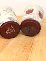 Strawberry Tumblers Pair – Handmade Ceramic Cups – Terracotta Pottery Set – Handbuilt Sgraffito Strawberry Design (8 of 15) -- Fabode Ceramics
