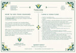 Fabode gift voucher instructions showing how to book one handbuilding workshop and a later decorating session